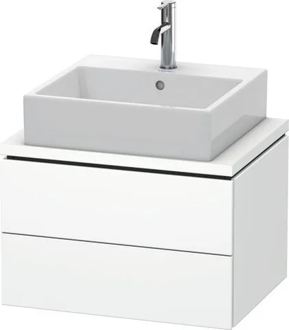 Duravit Waschtischunterschrank wandhängend „L-Cube“ 62 × 40 × 47,7 cm Weiß Matt Duravit Waschtischunterschrank wandhängend „L-Cube“ 62 × 40 × 47,7 cm Weiß Matt