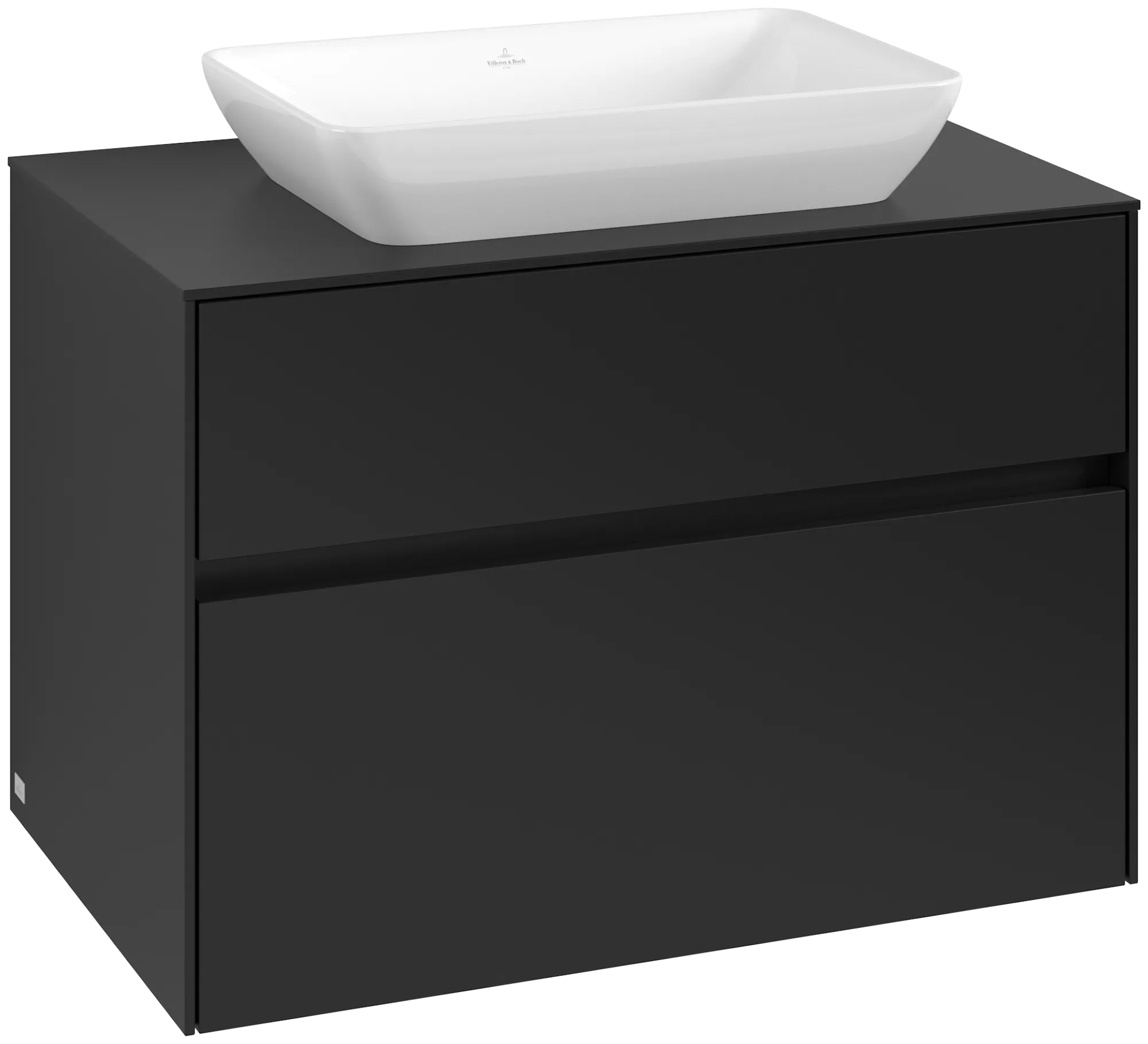 Villeroy & Boch Collaro Waschbeckenunterschrank C108B0, 800 x 548 x 500 mm, Volcano Black