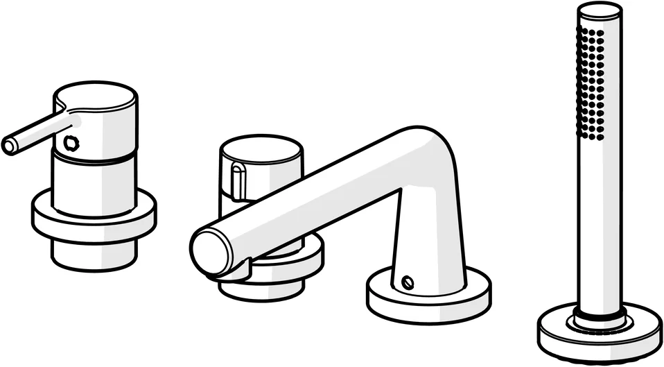 HansaVANTIS Style Wannenarmatur, 1-strahlig, Chrom HansaVANTIS Style Wannenarmatur, 1-strahlig, Chrom