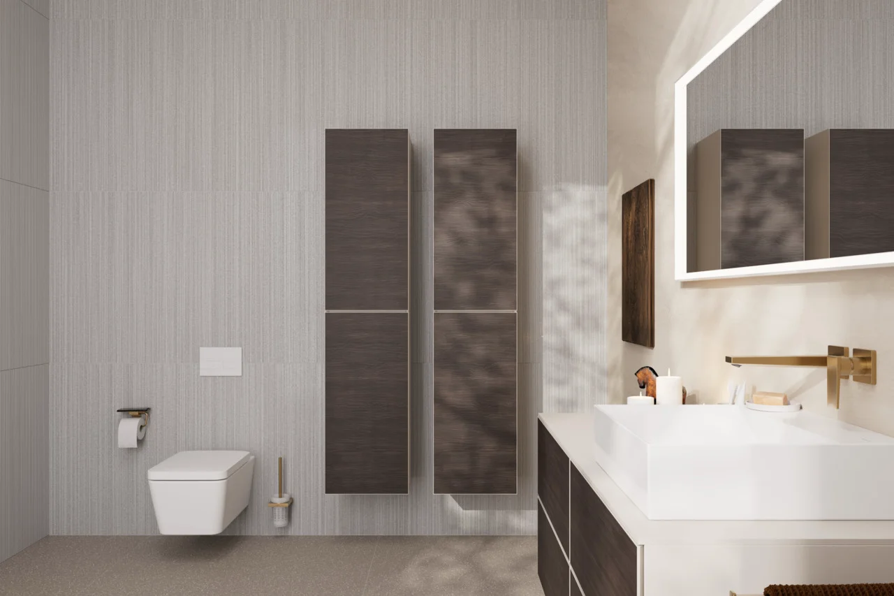 Hansgrohe Metropol Einhebel-Waschtischmischer Unterputz, Brushed Bronze, Ausladung 225 mm, Hebelgriff, Normalstrahl, max. Durchfluss 5 l/min