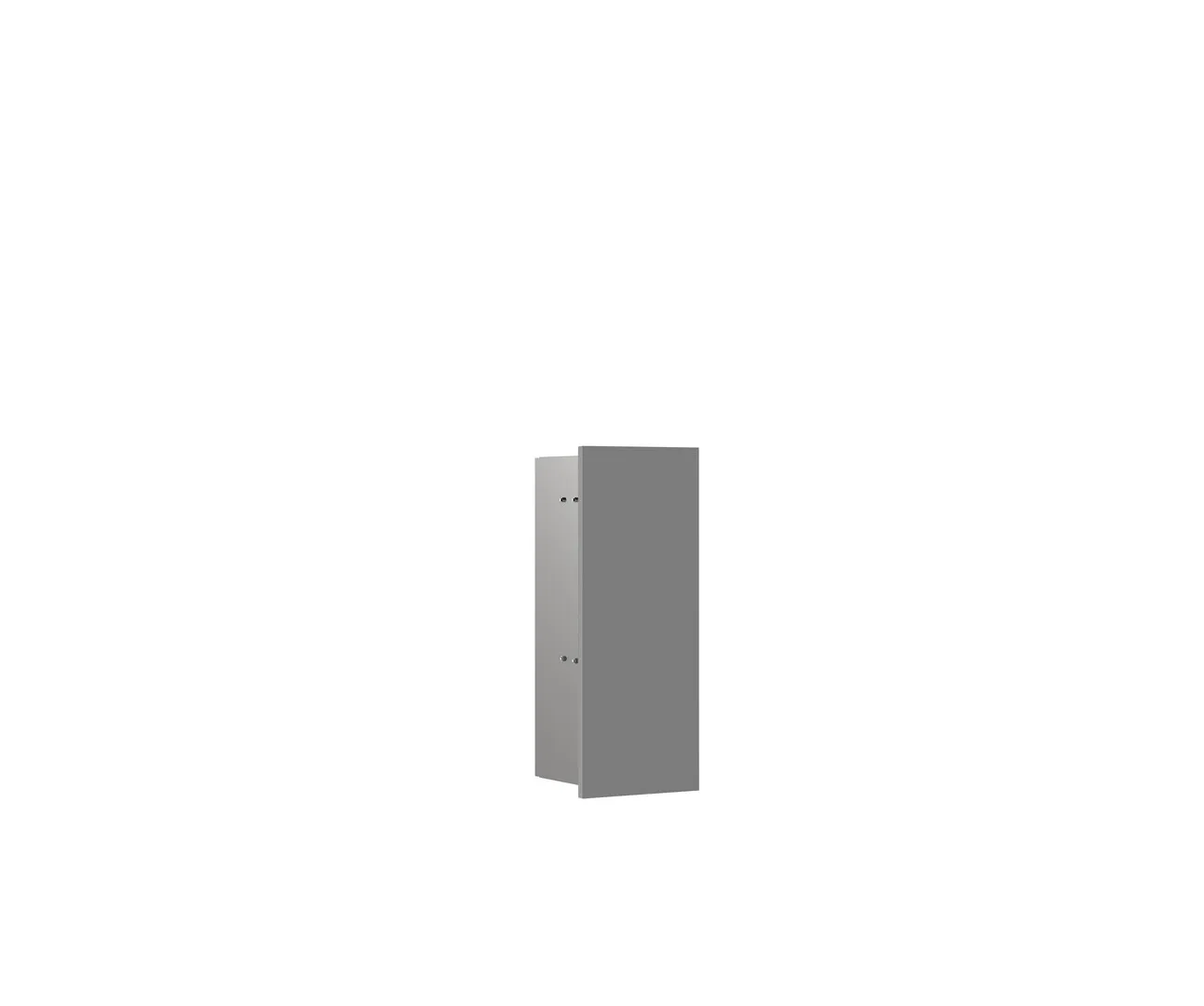 Bürstengarnitur-Modul asis pure Türanschlag links, Unterputz, 435mm, diamantgrau matt Bürstengarnitur-Modul asis pure Türanschlag links, Unterputz, 435mm, diamantgrau matt