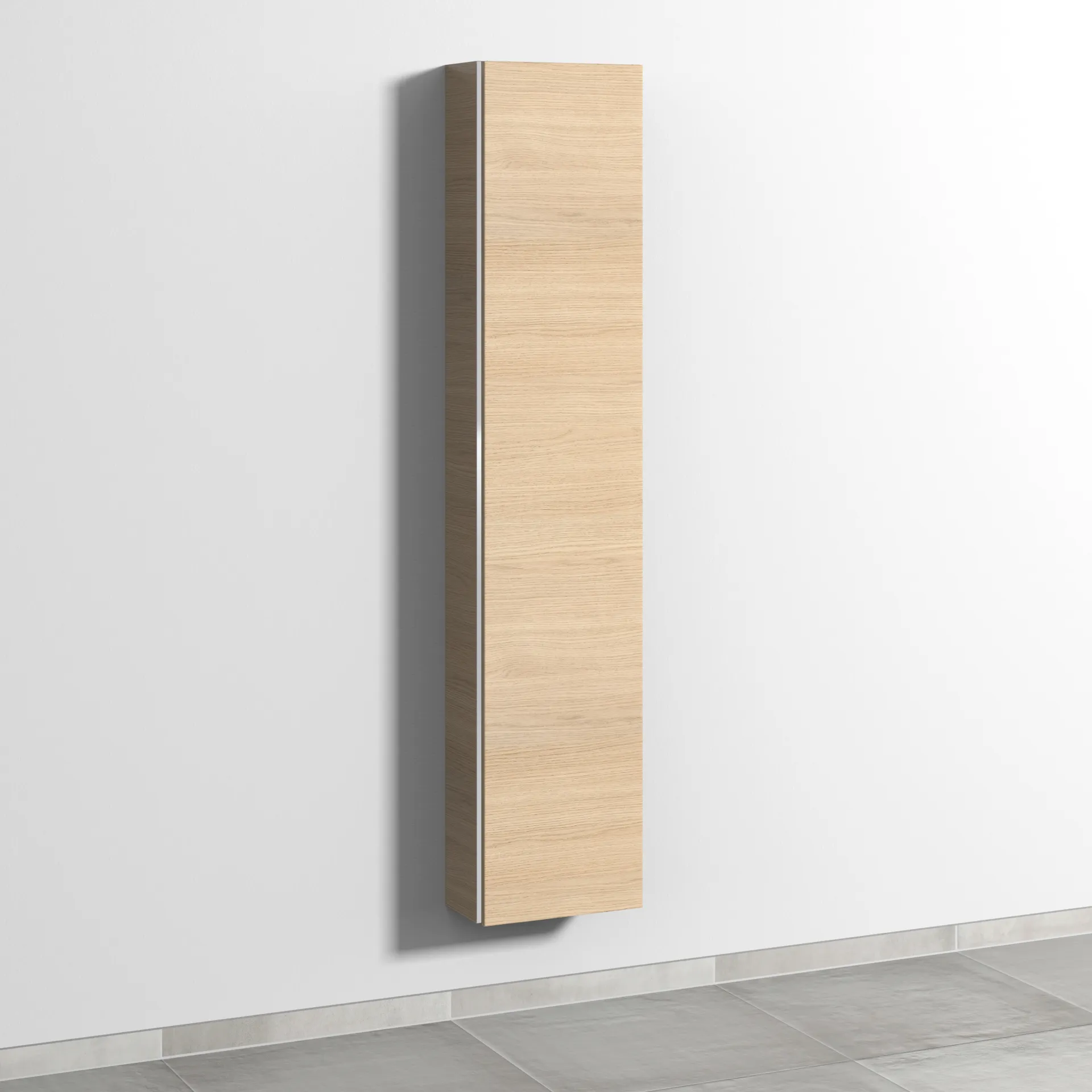 Sanipa Hochschrank „3way“ 350 × 1700 × 197 mm Anschlag rechts, in Eiche Nordic, Anschlag rechts