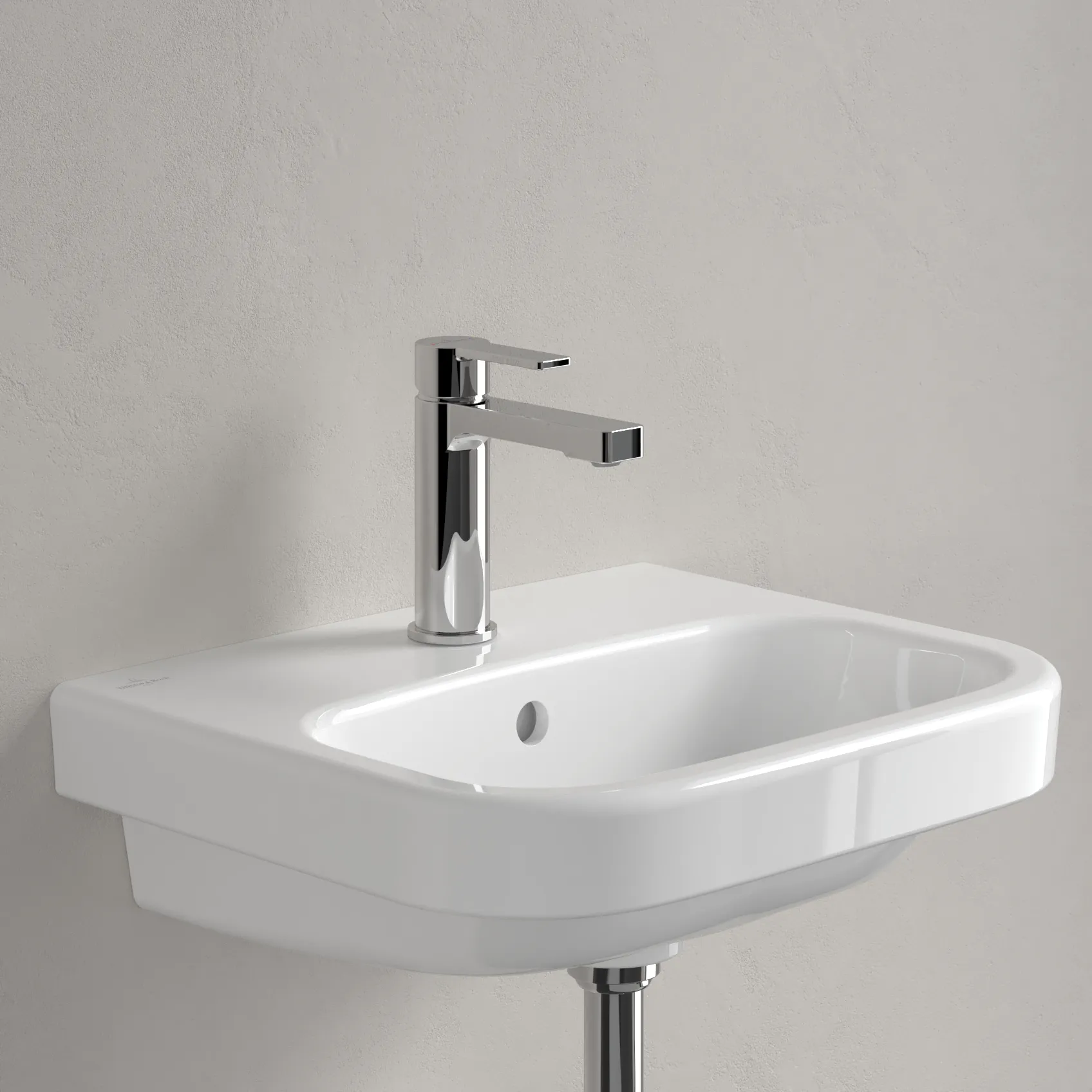 Handwaschbecken „Architectura“ 45 × 38 × 14,5 cm, mittig, ohne Hahnlochbohrung