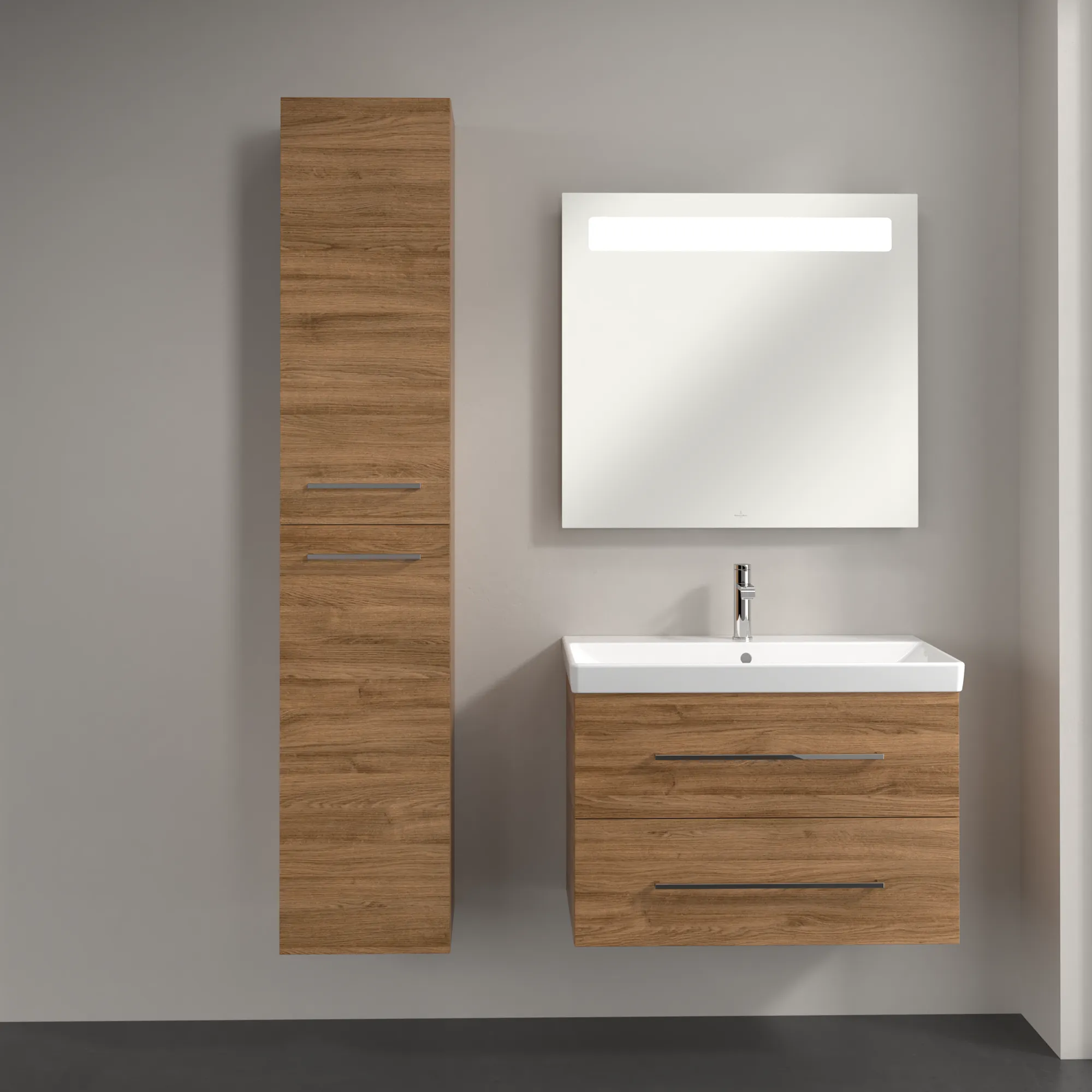 Villeroy & Boch Hochschrank „Avento“ 35 × 176 × 37,2 × 37,2 cm Kansas Oak, Anschlag links, Soft Closing, 2 Türen Villeroy & Boch Hochschrank „Avento“ 35 × 176 × 37,2 × 37,2 cm Kansas Oak, Anschlag links, Soft Closing, 2 Türen
