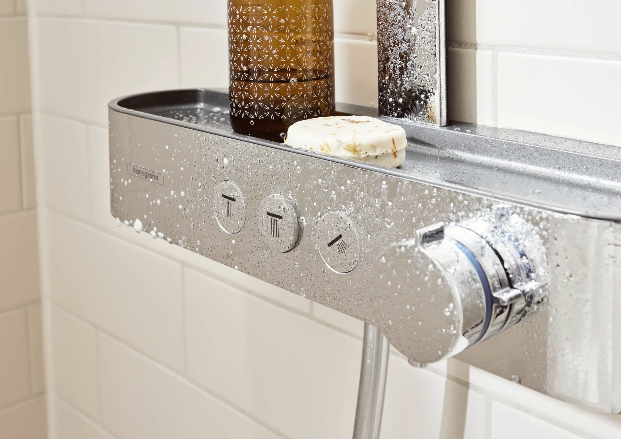 Showerpipe Pulsify 260 2jet mit Brausethermostat Aufputz chrom