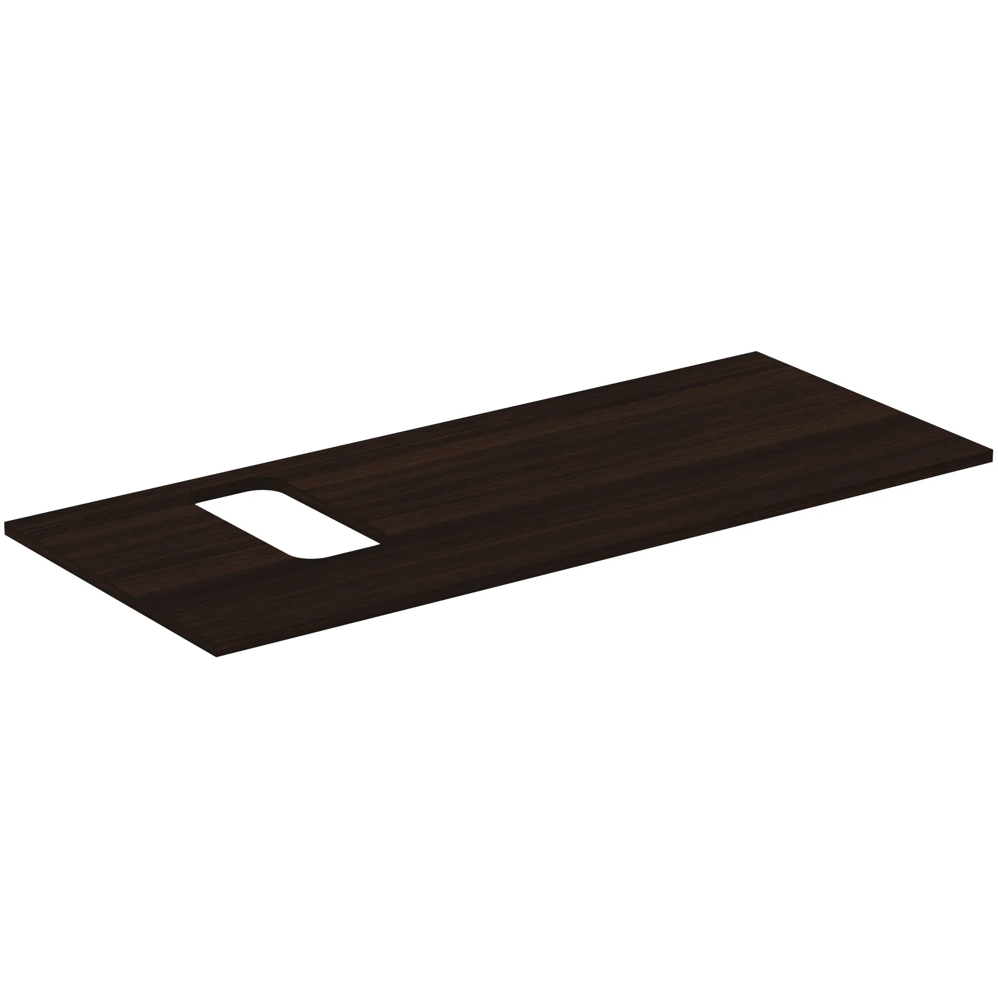 Waschtischplatte i.life B Ausschnitt links für ein Wand-Waschtisch 1202x507x18mm Weiß matt