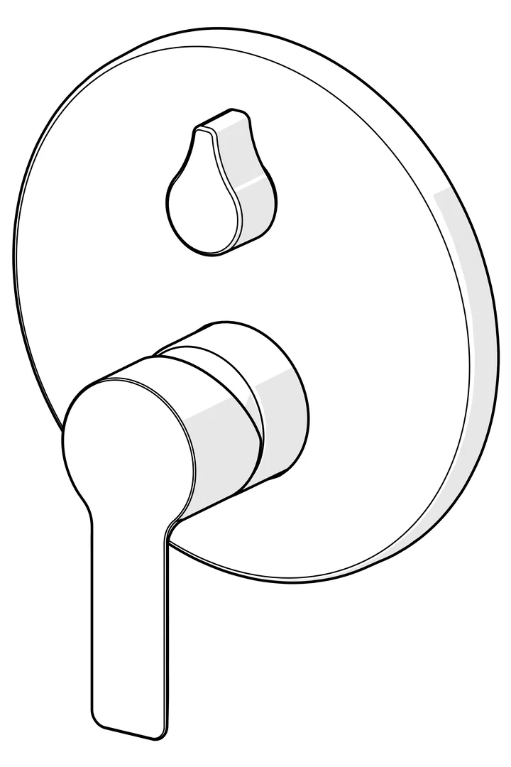 HansaLIGNA Einhebelmischer Fertigmontageset für Wanne/Brause Chrom HansaLIGNA Einhebelmischer Fertigmontageset für Wanne/Brause Chrom