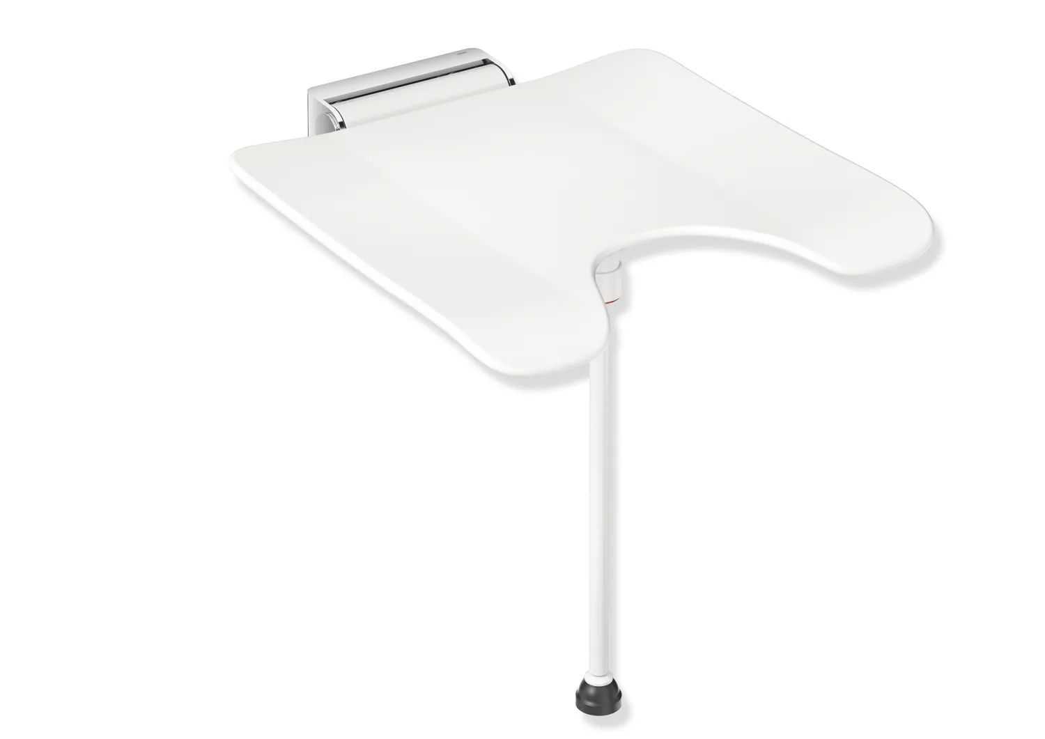 Klappsitz „System 900“ in Signalweiß Klappsitz „System 900“ in Signalweiß