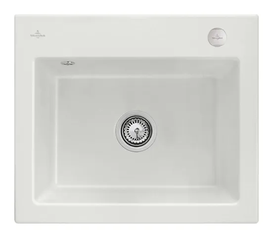 Villeroy & Boch Einbau-Küchenspülbecken „Subway“ 60 S 600 × 510 × 220 mm, für Becken mittig in Steam