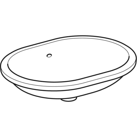 Unterbauwaschtisch „Variform“ 62,5 × 49 cm 