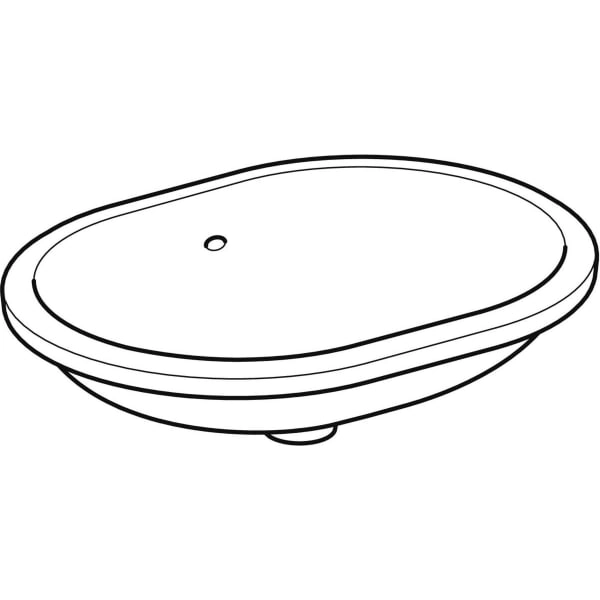 Unterbauwaschtisch „Variform“ 62,5 × 49 cm