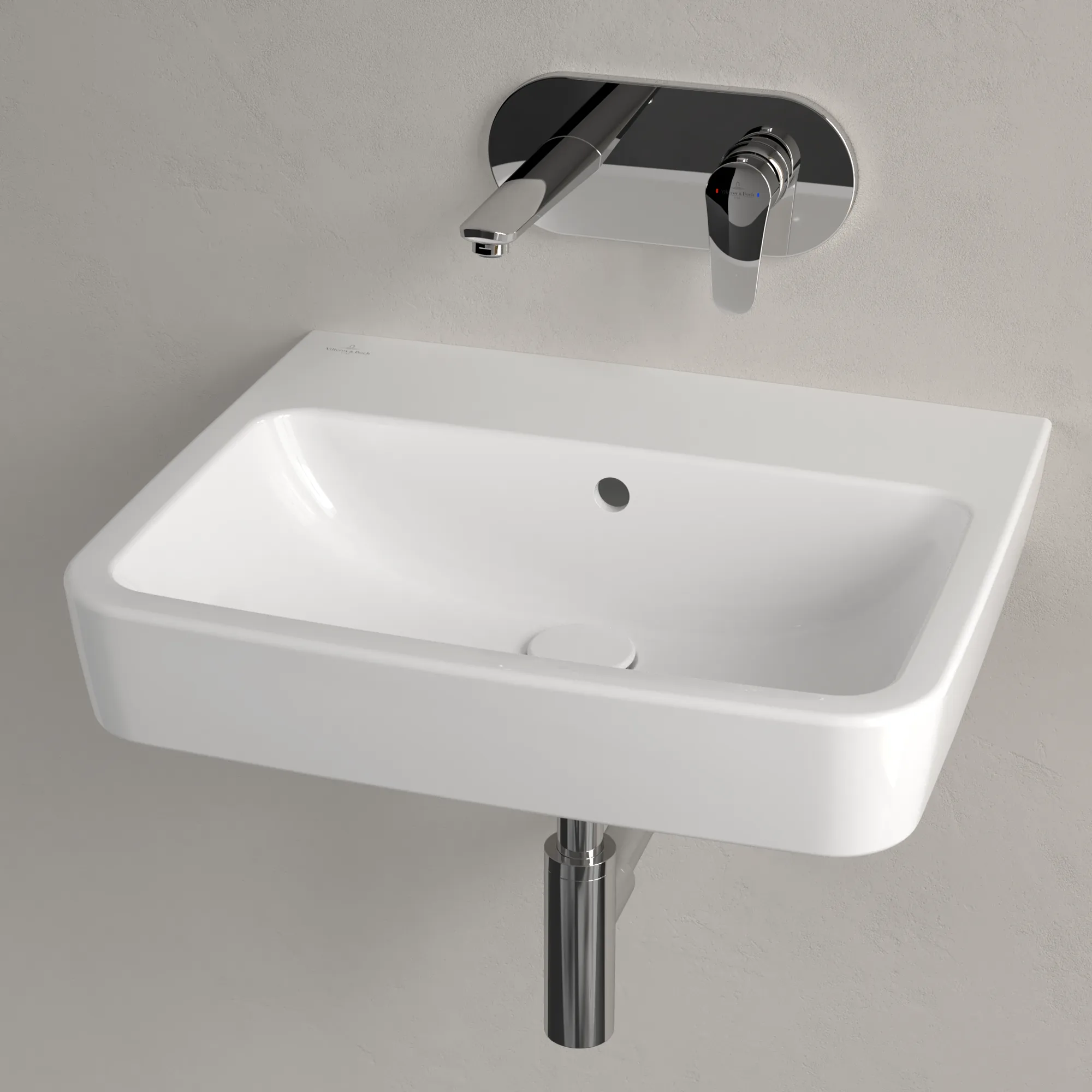 Villeroy & Boch Einbau-/Aufsatz Wandwaschtisch geschliffen „O.novo“ 550 × 460 × 175 mm, für Becken mittig, ohne Hahnlochbohrung in Weiß Alpin Villeroy & Boch Einbau-/Aufsatz Wandwaschtisch geschliffen „O.novo“ 550 × 460 × 175 mm, für Becken mittig, ohne Hahnlochbohrung in Weiß Alpin