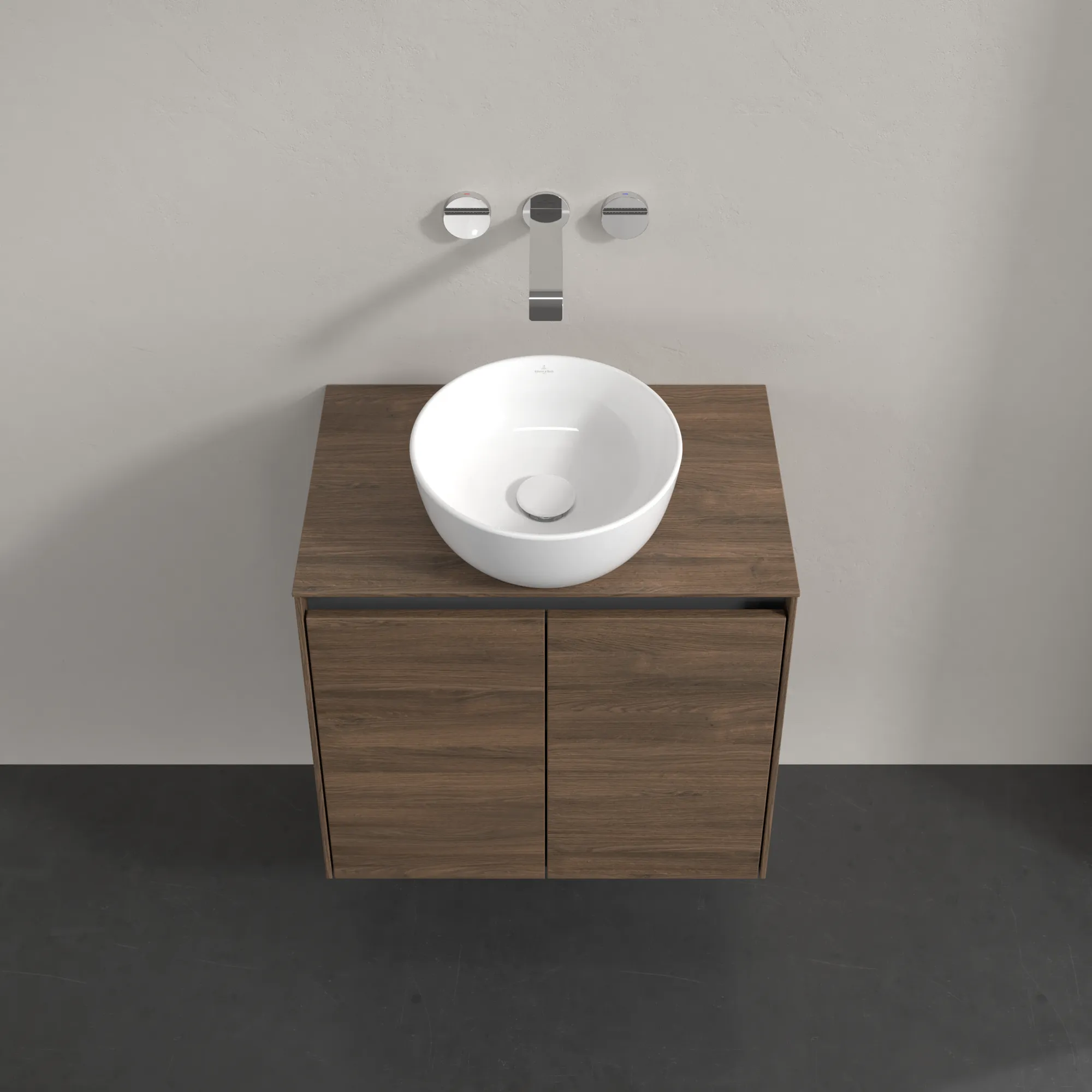 Villeroy & Boch Waschtischunterschrank „Collaro“ 600 × 548 × 380 mm Arizona Oak, für Becken mittig, mit Beleuchtung Villeroy & Boch Waschtischunterschrank „Collaro“ 600 × 548 × 380 mm Arizona Oak, für Becken mittig, mit Beleuchtung