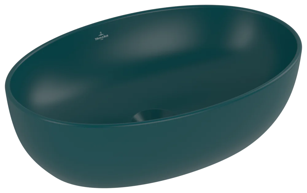 Villeroy & Boch Aufsatzwaschbecken Artis, oval, 480x325x135 mm, Teal CeramicPlus
