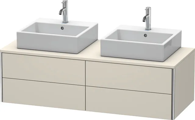 Duravit Waschtischunterschrank wandhängend „XSquare“ 140 × 40 × 54,8 cm Taupe Matt Duravit Waschtischunterschrank wandhängend „XSquare“ 140 × 40 × 54,8 cm Taupe Matt
