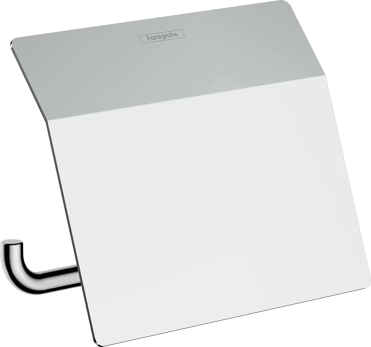 Hansgrohe AddStoris Q Toilettenpapierhalter mit Deckel, Chrom Hansgrohe AddStoris Q Toilettenpapierhalter mit Deckel, Chrom