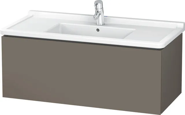 Duravit Waschtischunterschrank wandhängend „L-Cube“ 102 × 40,8 × 46,9 cm Flannel Grey Seidenmatt Duravit Waschtischunterschrank wandhängend „L-Cube“ 102 × 40,8 × 46,9 cm Flannel Grey Seidenmatt