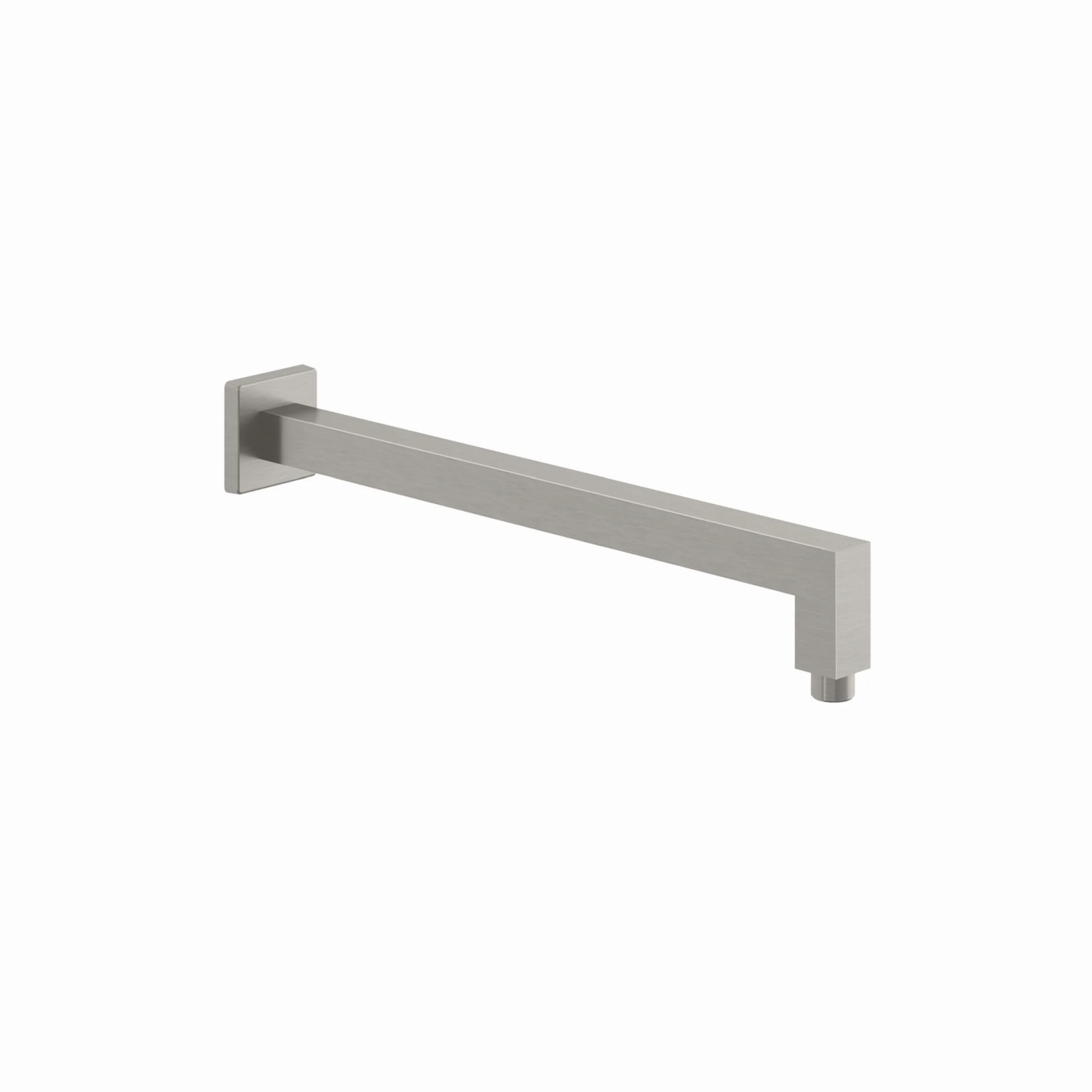 Kludi A-QA Wand-Brausearm 400 mm, eckige Ausführung, St. Brushed Nickel