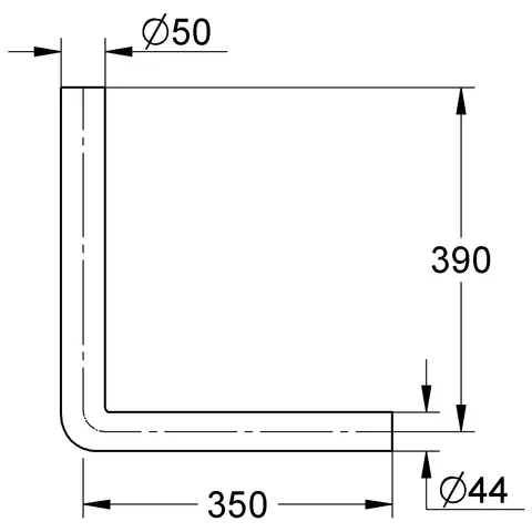 Grohe Spülrohr 37100, 390 x 350 mm, alpinweiß Grohe Spülrohr 37100, 390 x 350 mm, alpinweiß