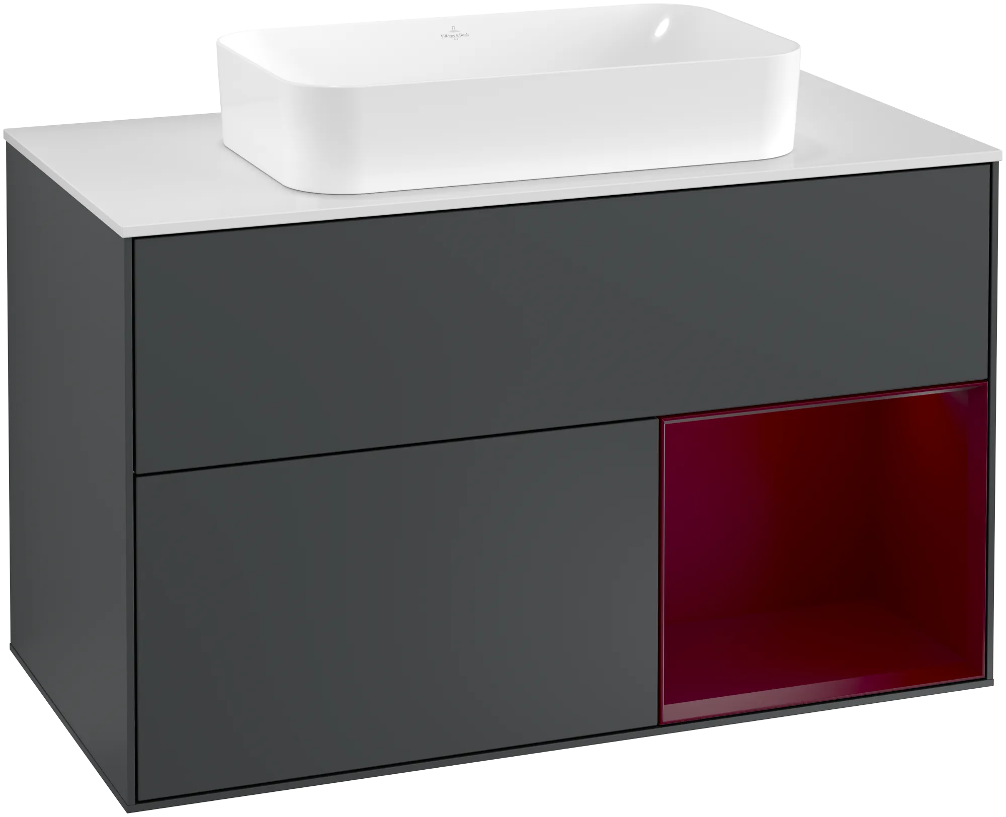 Villeroy & Boch Finion Waschbeckenunterschrank G25, 1000 x 603 x 501 mm, Midnight Blue Matt Lacquer