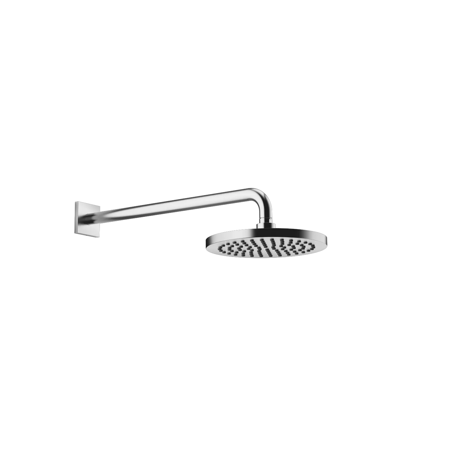 Dornbracht Regenbrause SERIENSPEZIFISCH Chrom gebürstet, 220 mm Durchmesser, Ausladung 450 mm, Rosette 65 x 65 mm, Anschluss 1/2"