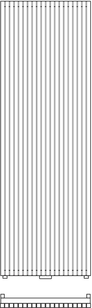Kermi Design-Heizkörper „Carr鮓 vertikale Anordnung 29,5 × 140 cm in Weiß Soft Kermi Design-Heizkörper „Carr鮓 vertikale Anordnung 29,5 × 140 cm in Weiß Soft