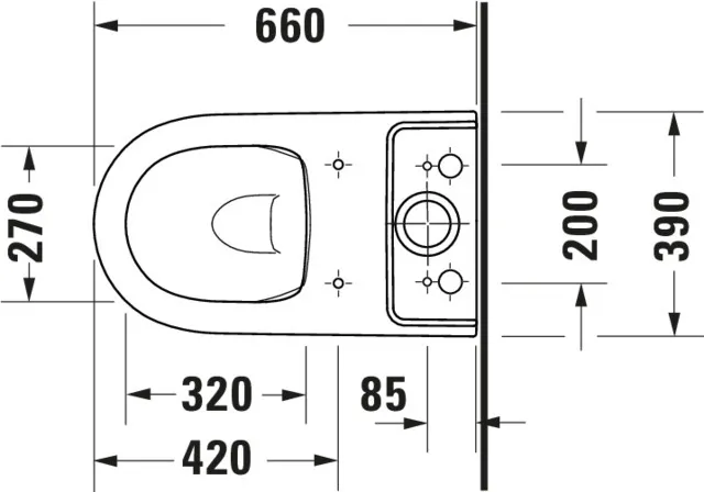 Duravit Qatego Stand-WC TS f. Kombination Rimless,Abg. Vario, Weiß HG Duravit Qatego Stand-WC TS f. Kombination Rimless,Abg. Vario, Weiß HG