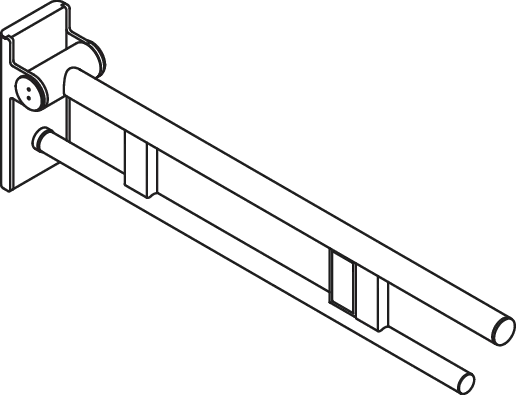 HEWI Stützklappgriff „System 900“ HEWI Stützklappgriff „System 900“