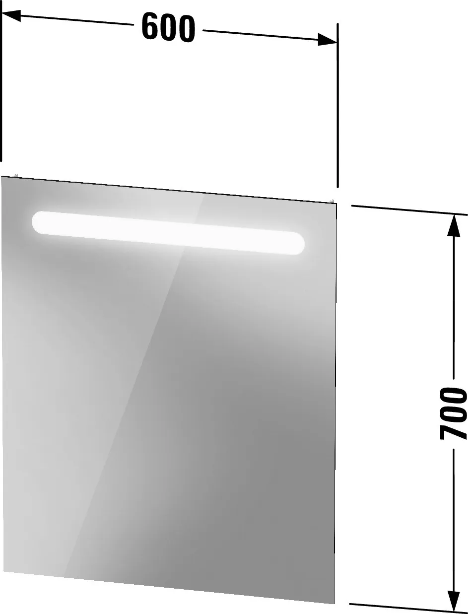 Duravit Spiegel „No.1“ 60 × 70 cm Duravit Spiegel „No.1“ 60 × 70 cm