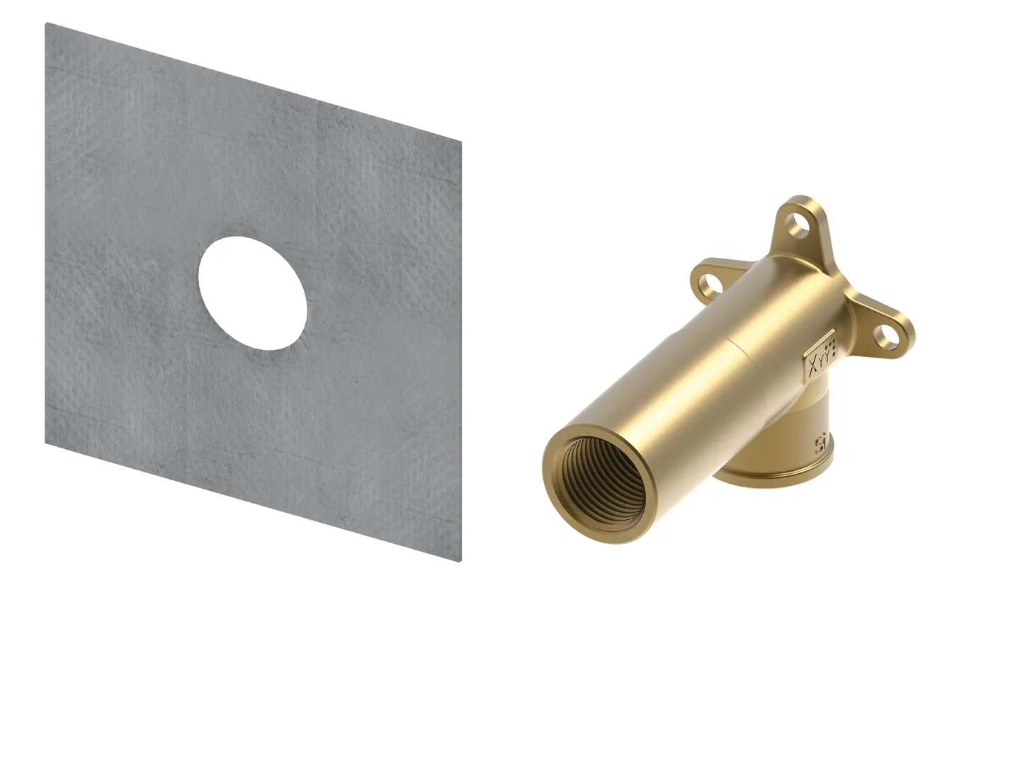 TECEprofil System-Wandscheibe 1/2 × 1/2″ lange Ausführung, Si-Bronze TECEprofil System-Wandscheibe 1/2 × 1/2″ lange Ausführung, Si-Bronze