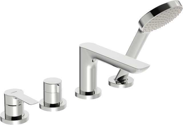 Einhebelmischer Fertigmontageset für Wanne/Brause LIGNA 0644 1-strahlig 72 mm Ausladung 180 mm Chrom Einhebelmischer Fertigmontageset für Wanne/Brause LIGNA 0644 1-strahlig 72 mm Ausladung 180 mm Chrom