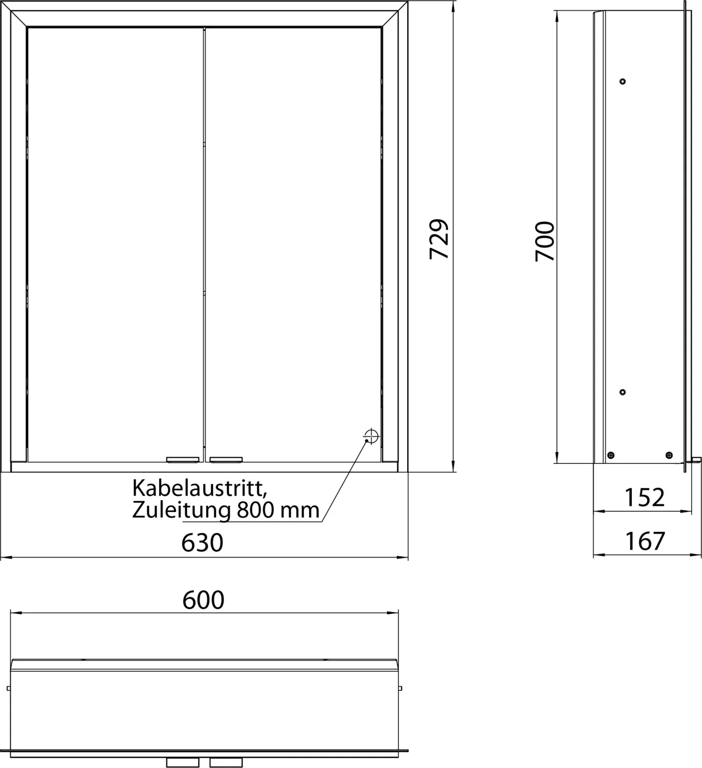 emco Spiegelschrank „prime 3“