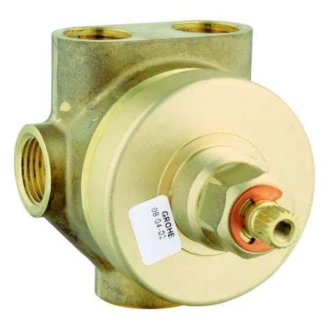 Grohe UP-Ventile Unterbau 5-Wege-Umstellung 29033, Unterputz-Einbaukörper, Anschluss kalt und warm ½, 2 Abgänge ½, 1 Wannenabgang ¾, Einbautiefe stufenlos einstellbar 66 - 113 mm Grohe UP-Ventile Unterbau 5-Wege-Umstellung 29033, Unterputz-Einbaukörper, Anschluss kalt und warm ½, 2 Abgänge ½, 1 Wannenabgang ¾, Einbautiefe stufenlos einstellbar 66 - 113 mm