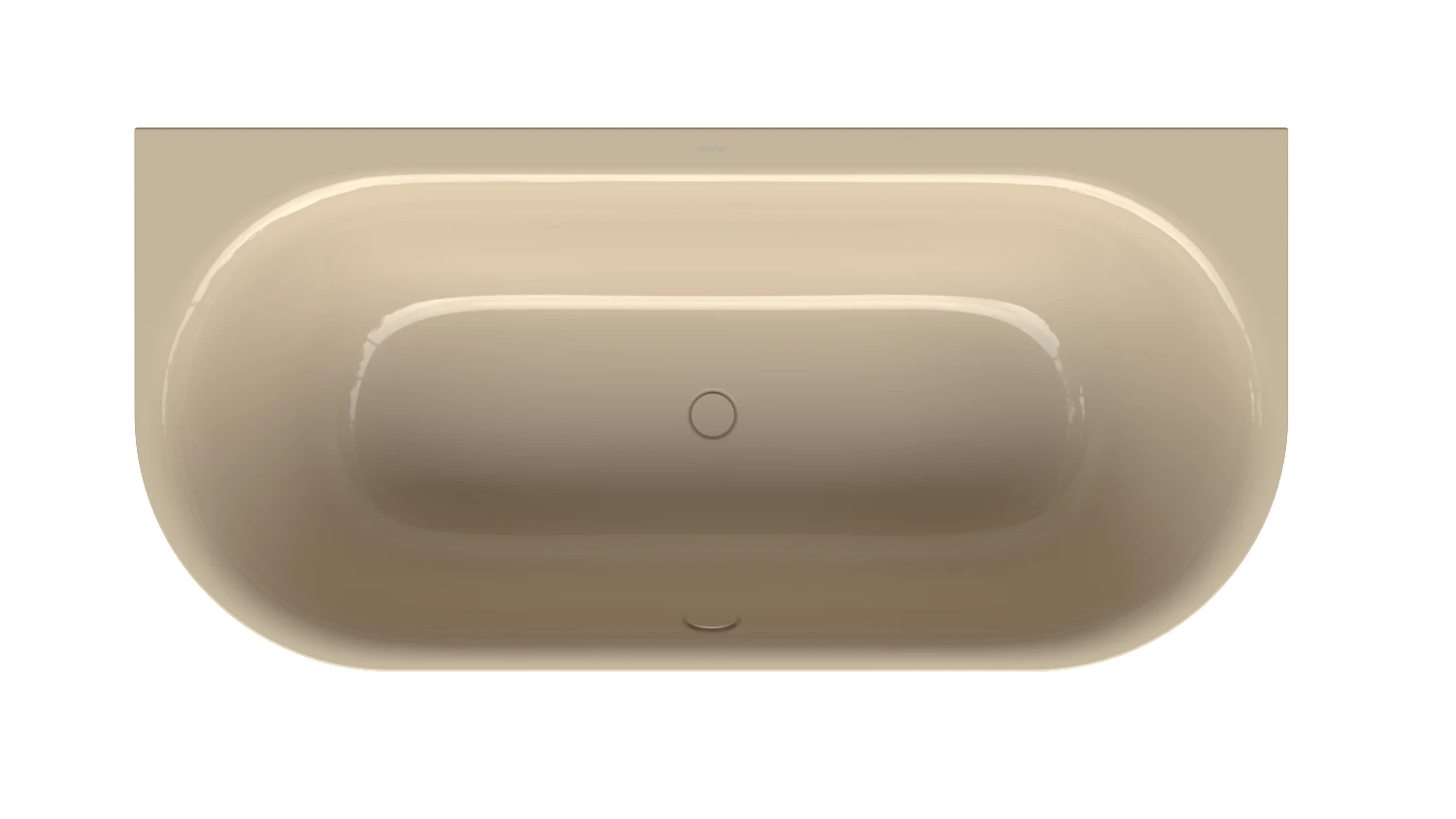 Bette oval Badewanne „BetteLux Oval I Silhouette“ 180 × 85 cm in Bahamabeige