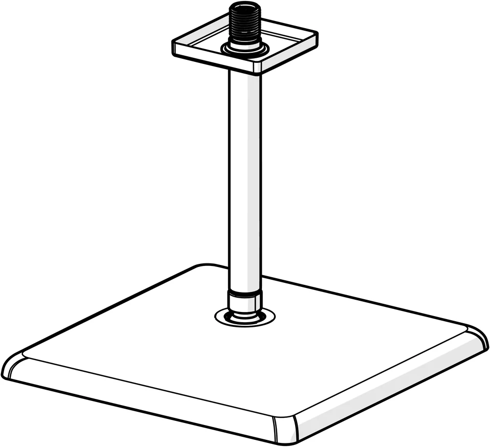 HansaAURELIA Kopfbrause HansaAURELIA 4727 1-strahlig 250x250 mm Chrom