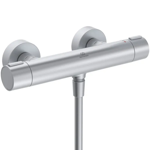 Gleitstangekombination „Ceratherm Alu“, Befestigung verdeckt in Silver Gleitstangekombination „Ceratherm Alu“, Befestigung verdeckt in Silver