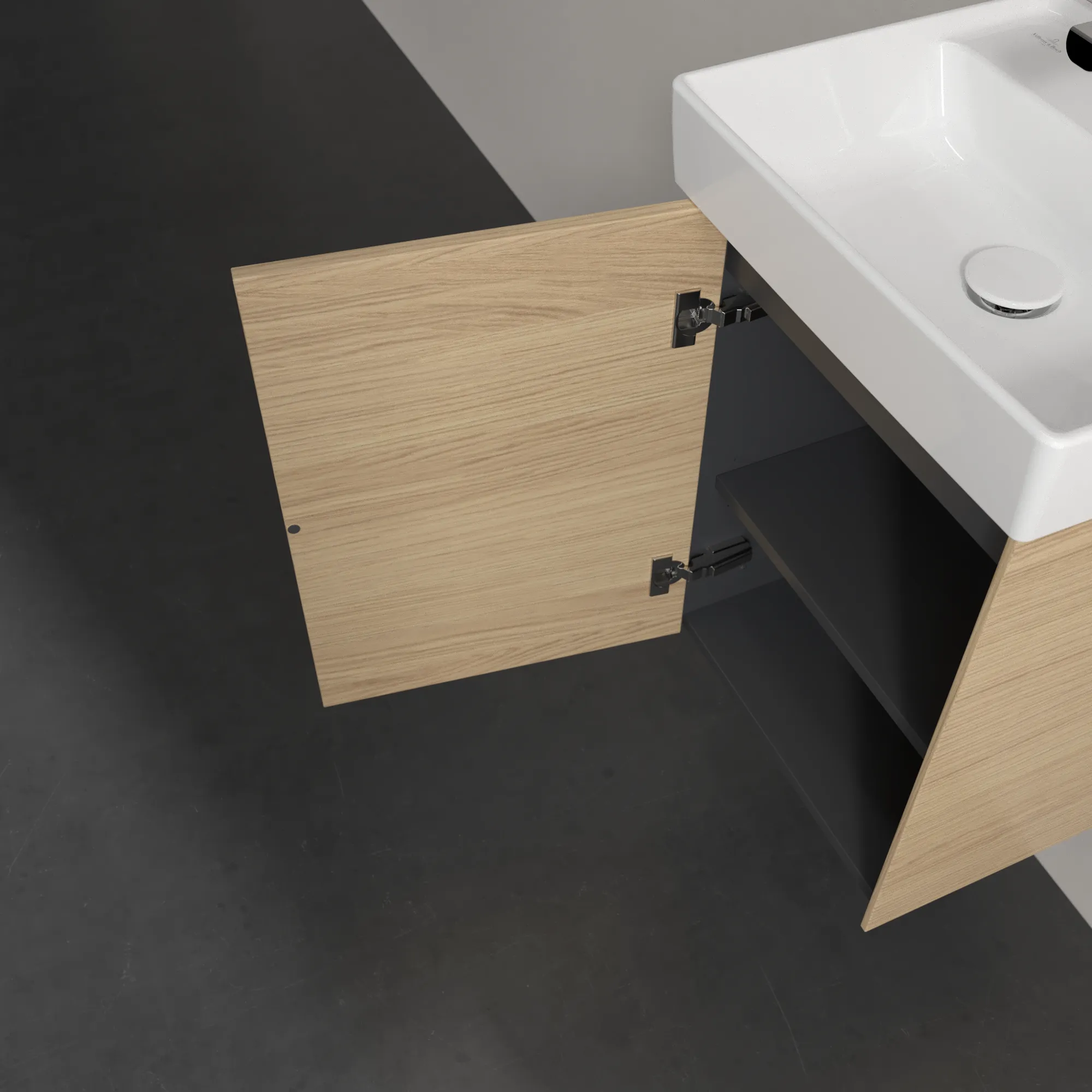 Villeroy & Boch Collaro Waschbeckenunterschrank C00500, 410 x 546 x 344 mm, links