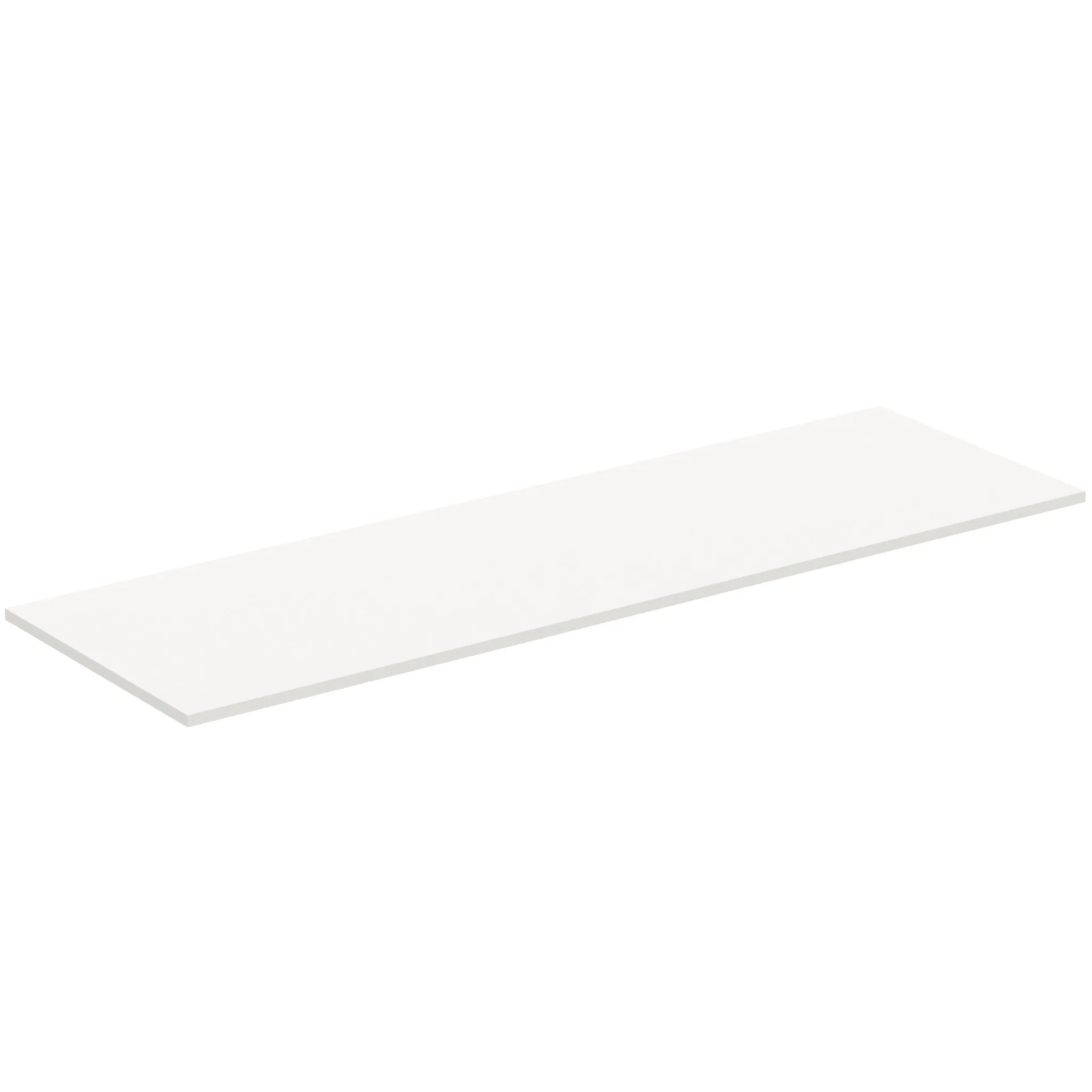 Waschtischplatte i.life B ohne Ausschnitt 1604x506x18mm Weiß matt