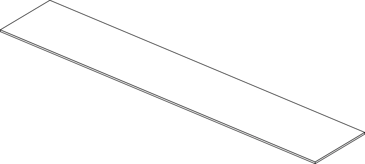 Ideal Standard Waschtischplatte Conca, Eiche geflammt, 1202 x 373 mm Ideal Standard Waschtischplatte Conca, Eiche geflammt, 1202 x 373 mm