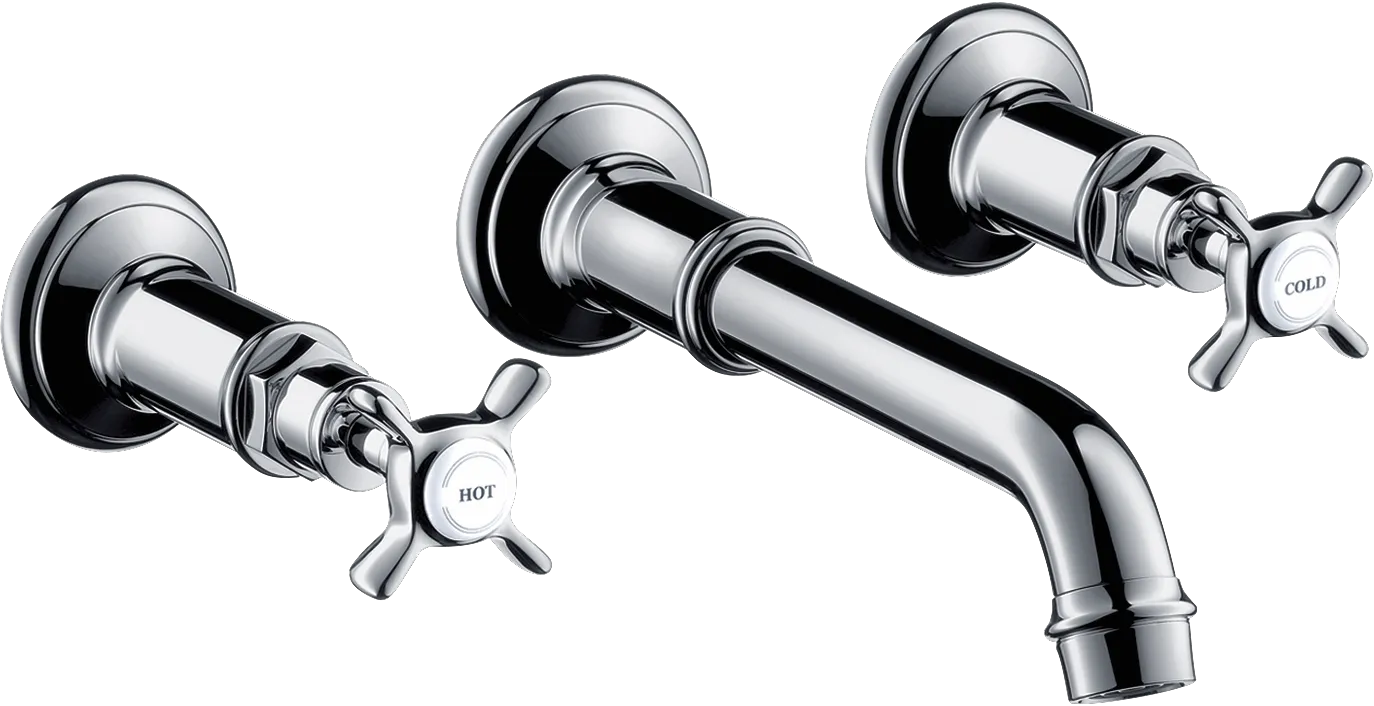 3-Loch Waschtischarmatur Axor Montreux Wand Fertigset chrom 3-Loch Waschtischarmatur Axor Montreux Wand Fertigset chrom