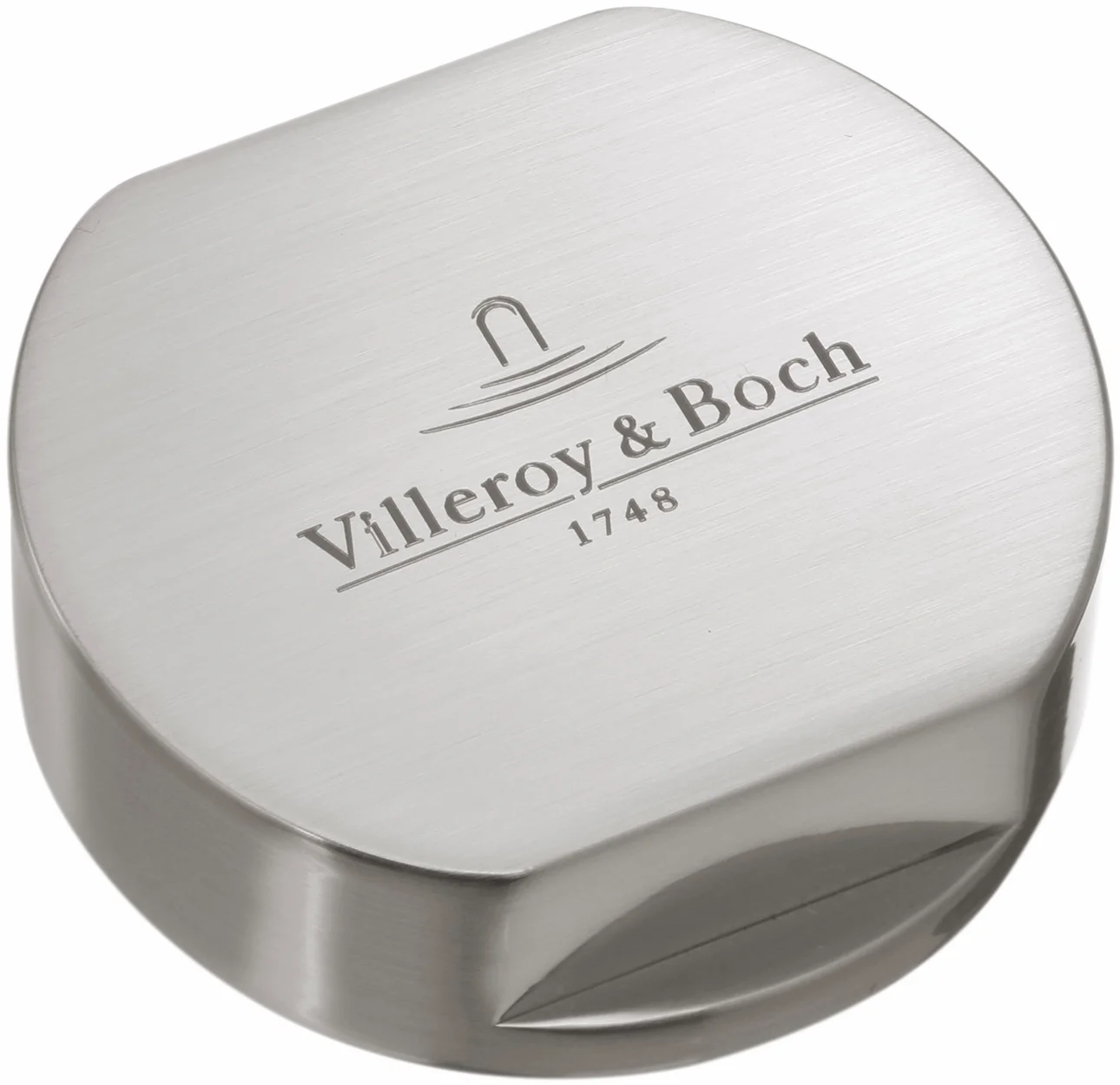 Villeroy & Boch Abdeckkappe für Einzeldrehgriff Zubehör 940526, 78 x 122 mm, Edelstahl Bronze
