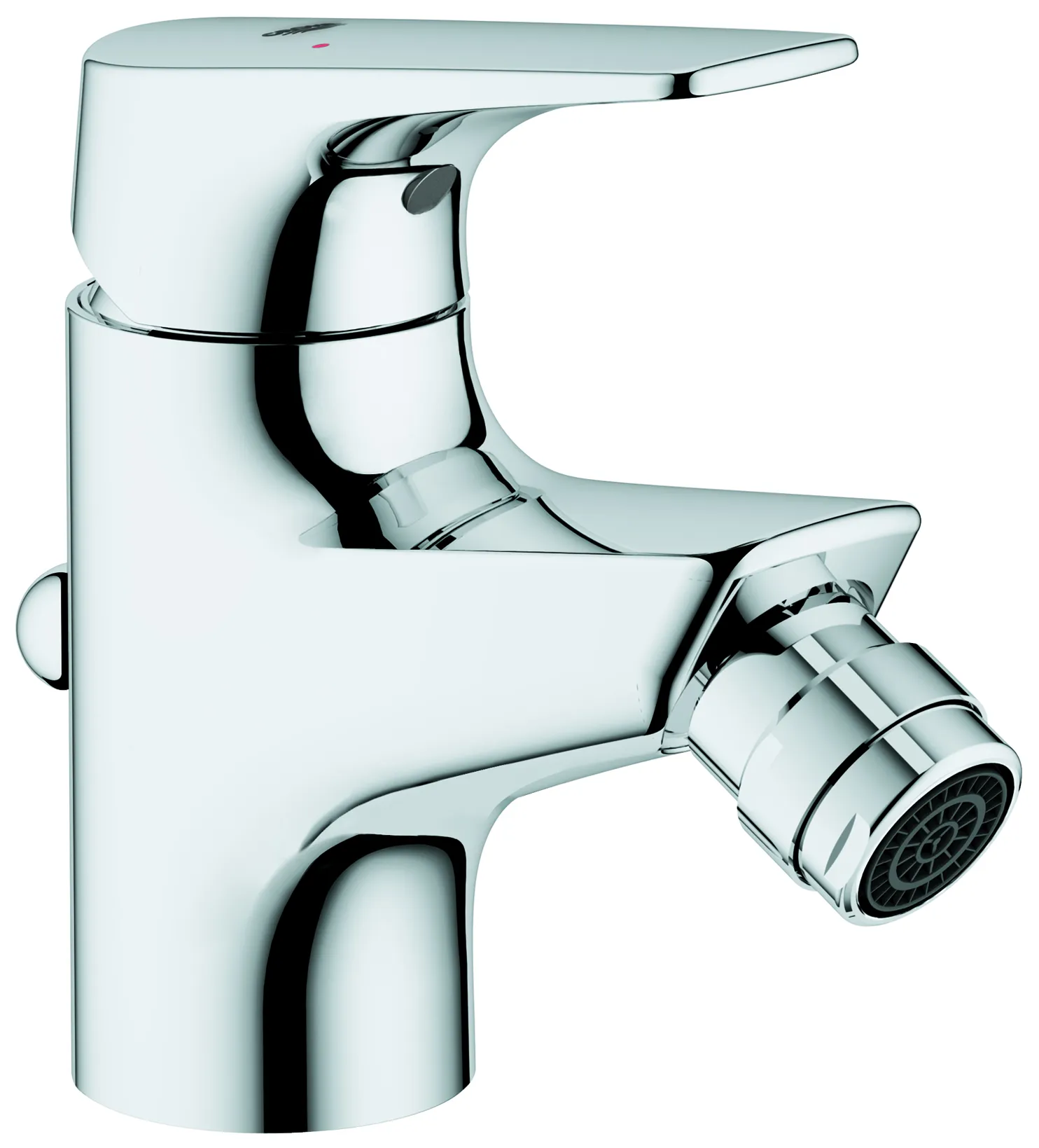 Einhand-Bidetbatterie BauFlow 23754, Einlochmontage, Zugstangen-Ablaufgarnitur 1 1/4'', chrom Einhand-Bidetbatterie BauFlow 23754, Einlochmontage, Zugstangen-Ablaufgarnitur 1 1/4'', chrom