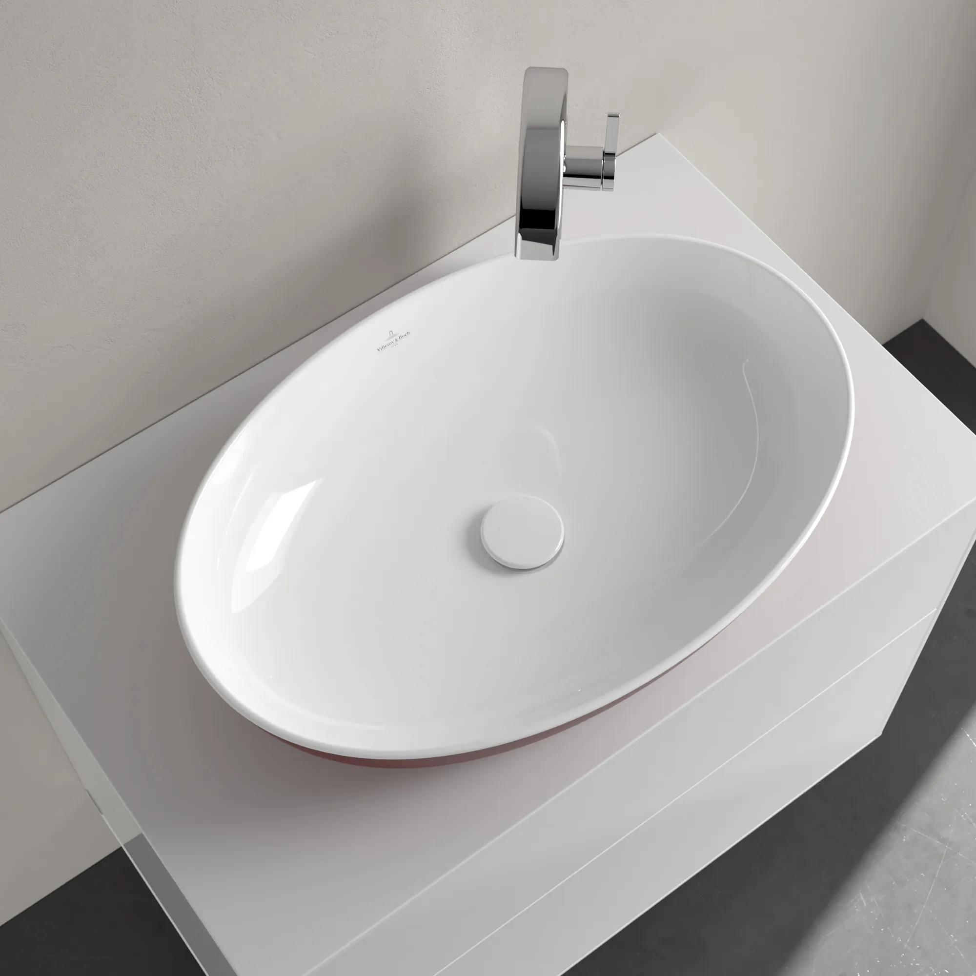 Villeroy & Boch Aufsatzwaschtisch aus TitanCeram „Artis“ 610 × 410 × 130 mm in Bordeaux Villeroy & Boch Aufsatzwaschtisch aus TitanCeram „Artis“ 610 × 410 × 130 mm in Bordeaux