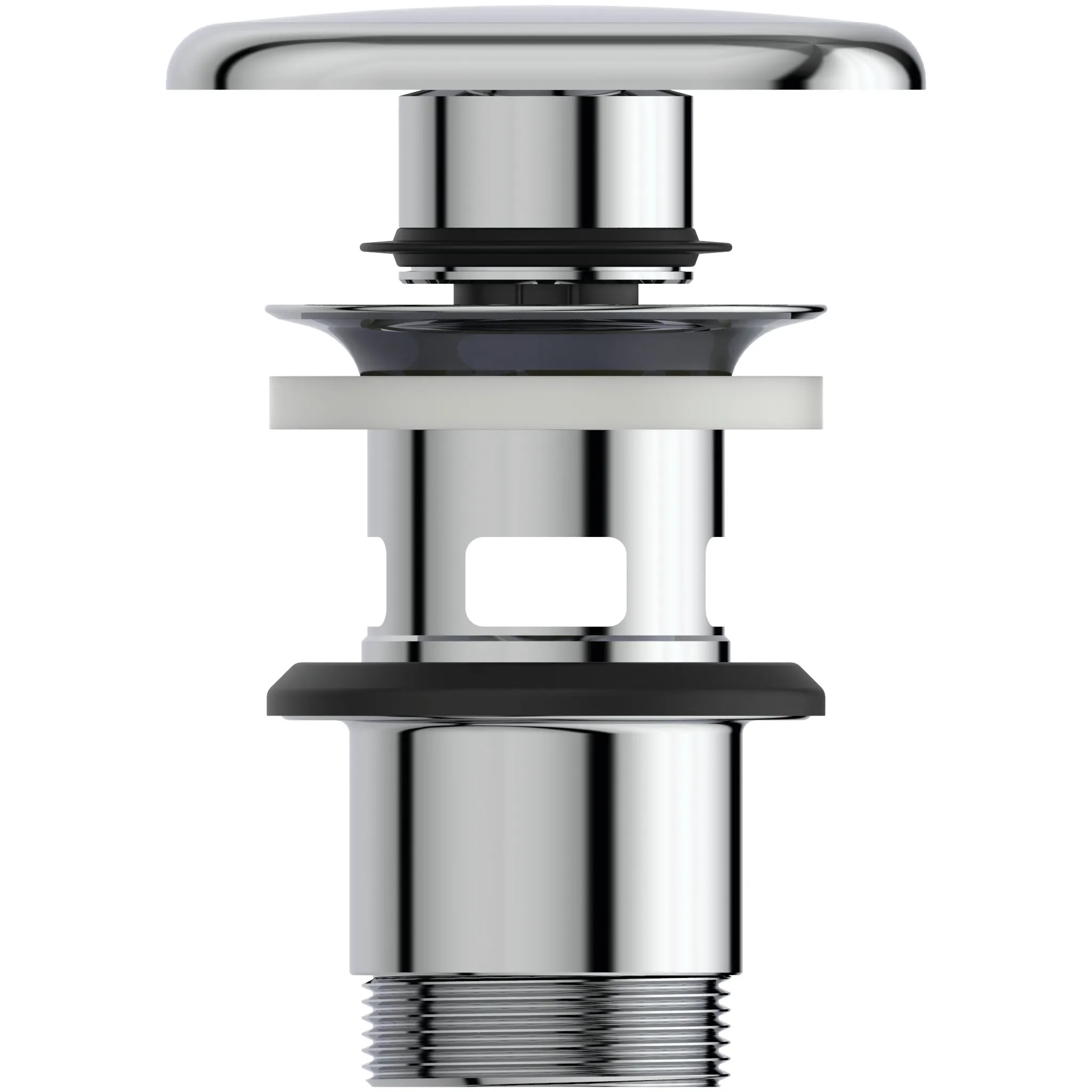 Ideal Standard Push-Open-Ventil quadratisch, Chrom, 120x85x85 mm, Serienübergreifend