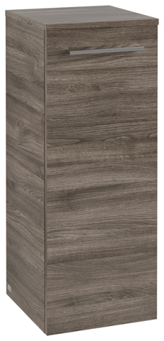 Villeroy & Boch Seitenschrank „Avento“ 35 × 89 × 37,3 × 37,3 cm in Stone Oak, Anschlag links, Soft Closing, 1 Tür