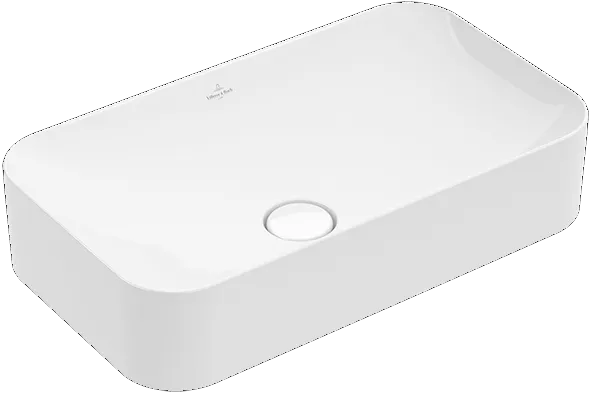 Villeroy & Boch Aufsatzwaschtisch aus TitanCeram „Finion“ 600 × 350 × 115 mm, ohne Hahnlochbohrung in Weiß Alpin, mit CeramicPlus Villeroy & Boch Aufsatzwaschtisch aus TitanCeram „Finion“ 600 × 350 × 115 mm, ohne Hahnlochbohrung in Weiß Alpin, mit CeramicPlus