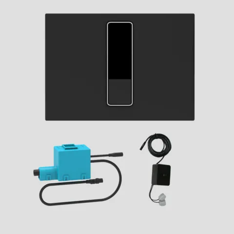 Betätigungsplatte Ineo Bright Infrarot schwarz Netz Farbe: schwarz Betätigungsplatte Ineo Bright Infrarot schwarz Netz Farbe: schwarz