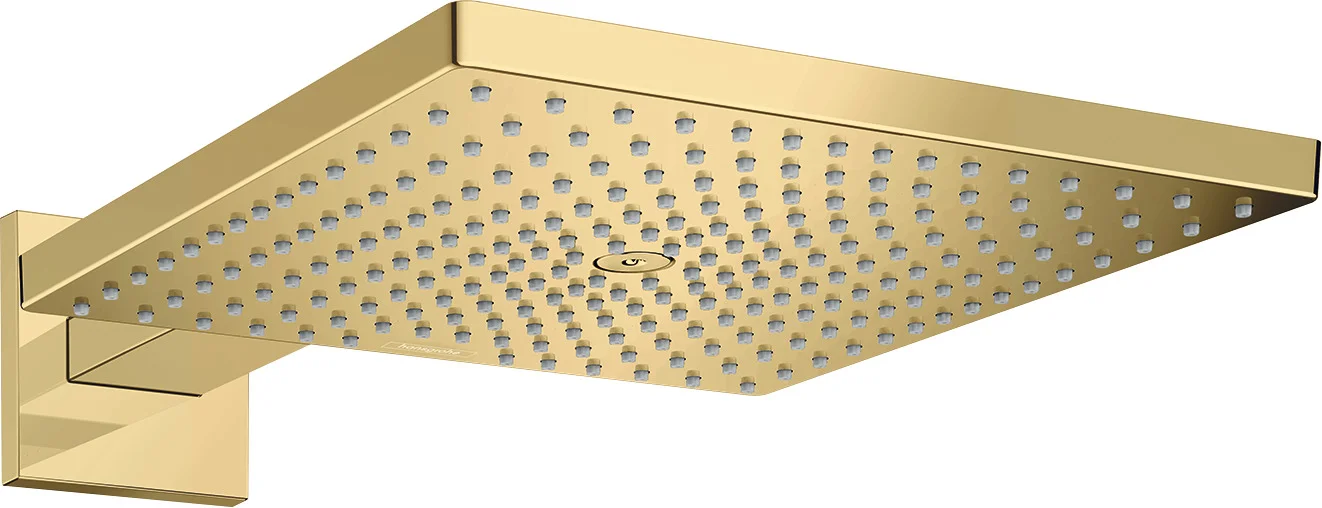 Hansgrohe Raindance E Kopfbrause 300x300 mm EcoSmart mit Brausearm 390 mm Polished Gold Optic Hansgrohe Raindance E Kopfbrause 300x300 mm EcoSmart mit Brausearm 390 mm Polished Gold Optic