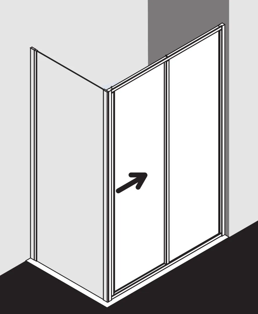 Kermi Duschdesign IBIZA 2000 ST2, 1750x1100 mm, Silber Mattglanz Kermi Duschdesign IBIZA 2000 ST2, 1750x1100 mm, Silber Mattglanz