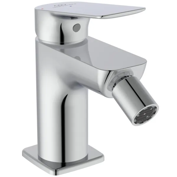 Bidetarmatur Ceralife C Ausladung 95mm mit Push-Open Ventil BlueStart Chrom